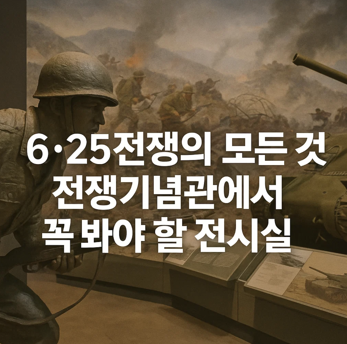 6·25전쟁의 모든 것, 전쟁기념관에서 꼭 봐야 할 전시실
