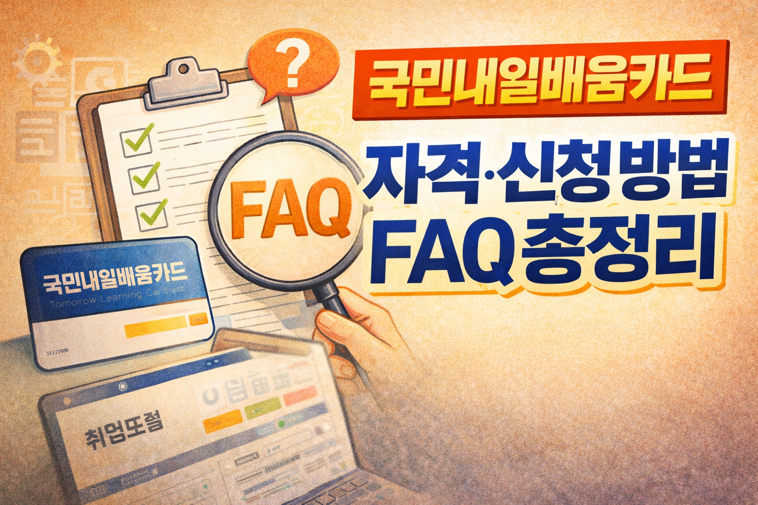 국민내일배움카드 신청자격부터 활용 꿀팁