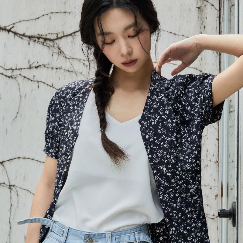 미쏘 브이넥 나시 블라우스 MIWBND520A