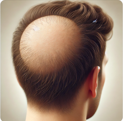 남성형, 여성형, 원형 탈모의 특징