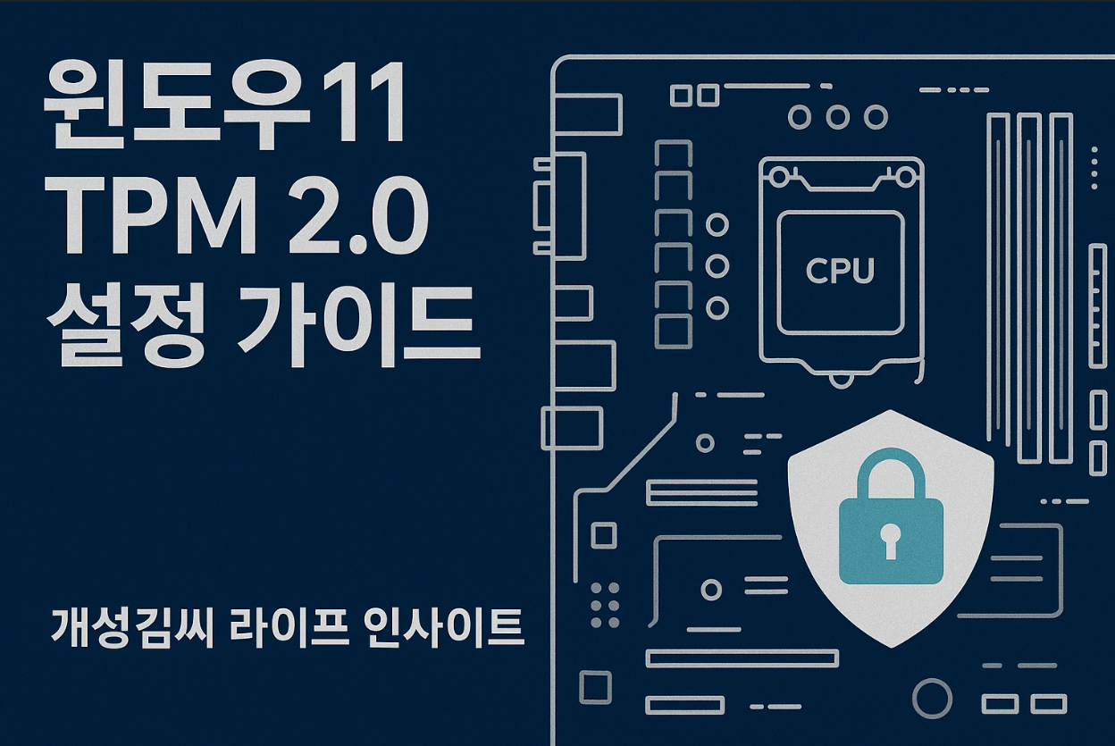 윈도우11 TPM 2.0 활성화 방법,윈도우11 설치 안될 때,TPM 2.0 BIOS 설정,Sercure Boot 설정,TPM 확인 방법,UEFI 변환