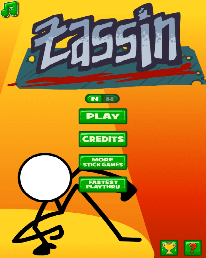 졸라맨-순발력-플래시게임-메인-화면