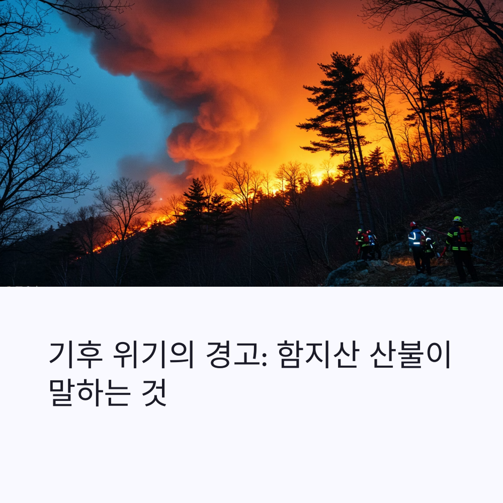 산불이 난 현장 모습