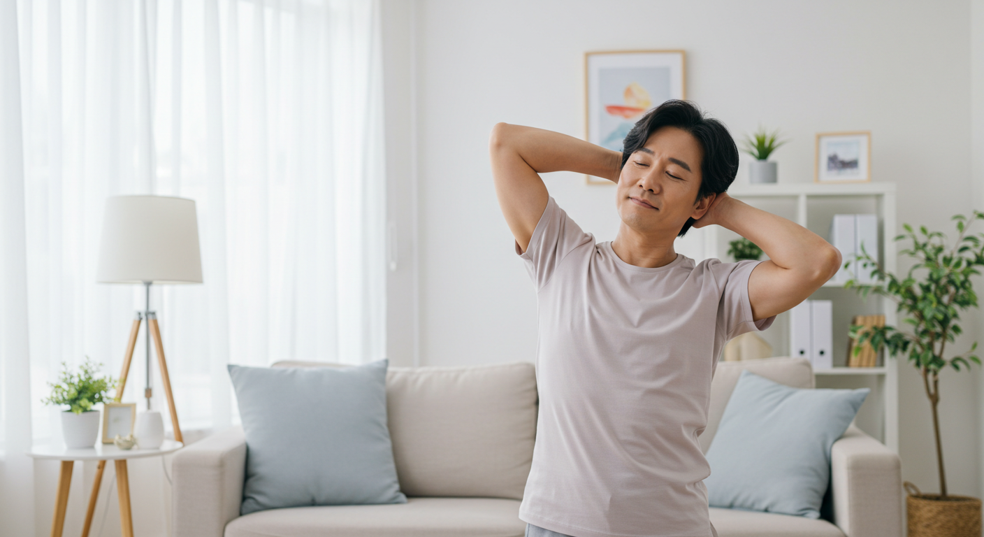 오십견, 어깨 통증, 스트레칭