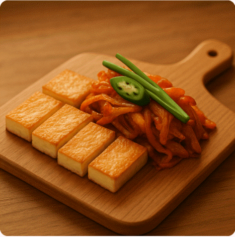 두부김치 혼밥 혼술 안주 레시피2