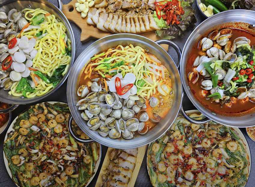 서울 장한평 해물샤부칼국수 맛집 &amp;#124; 2TV 생생정보 방송 나온 금면옥 원기회복 칼국수 장한평본점