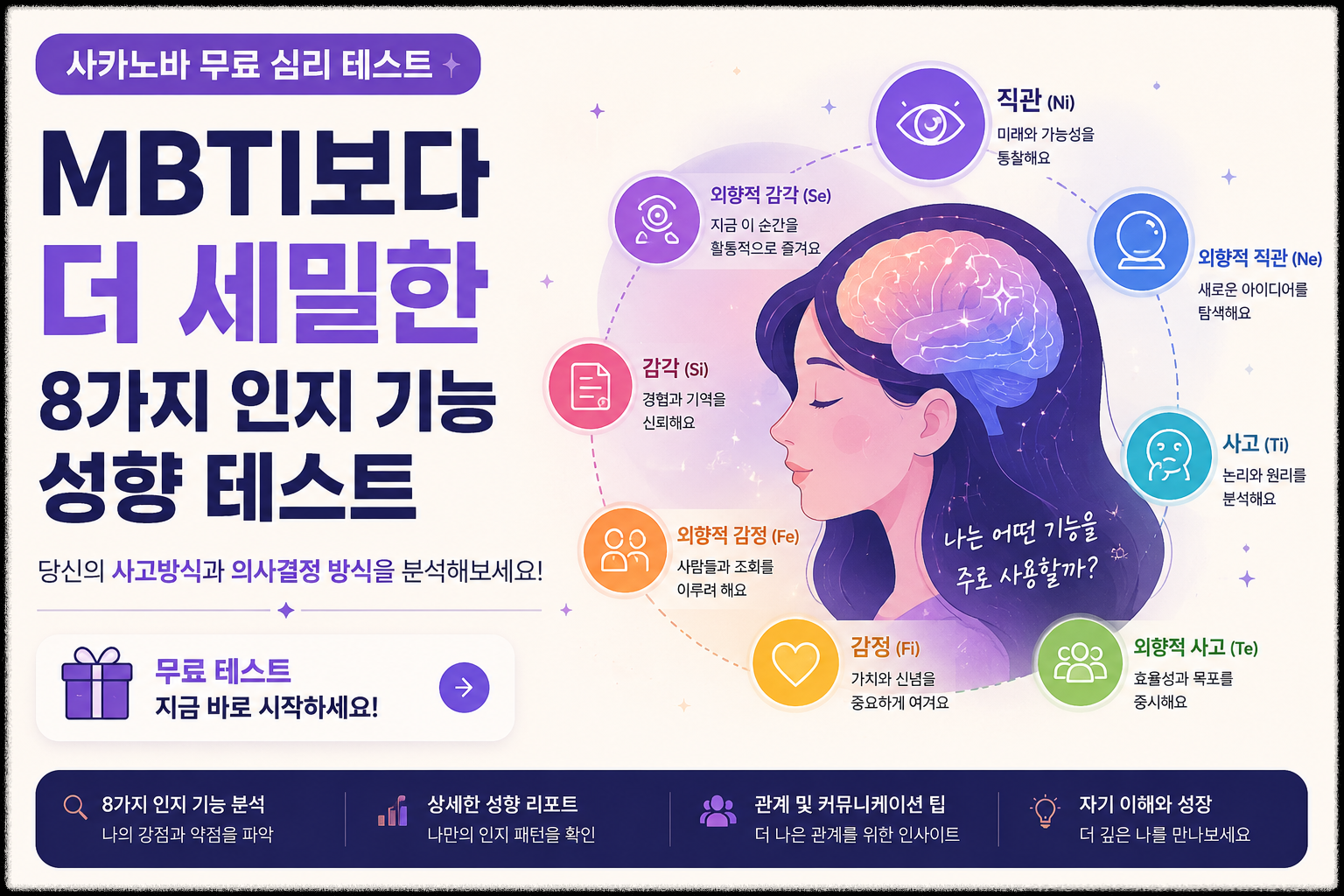 사키노바 무료 심리 테스트 이미지