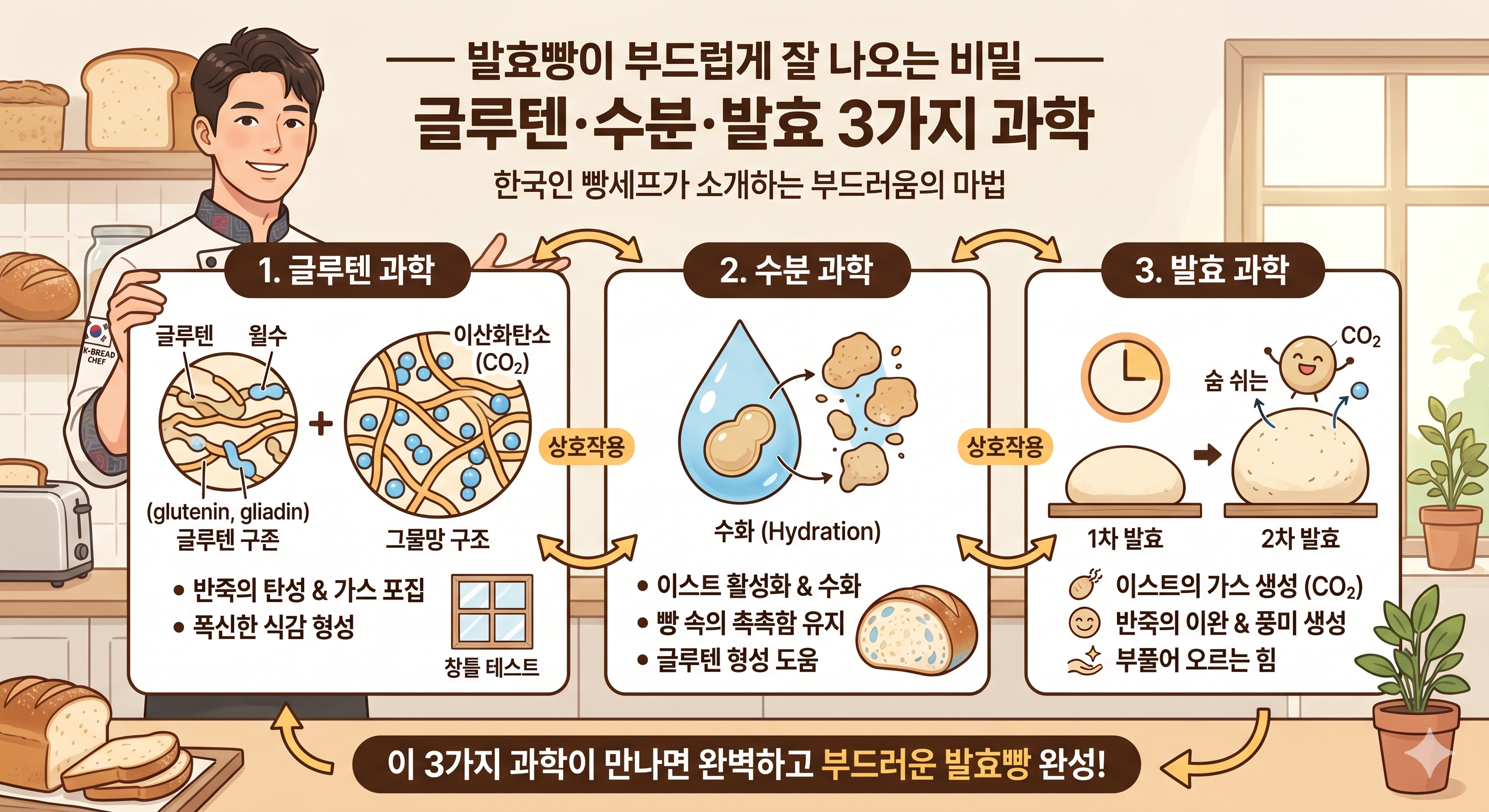 발효빵이 부드럽게 잘 나오는 비밀