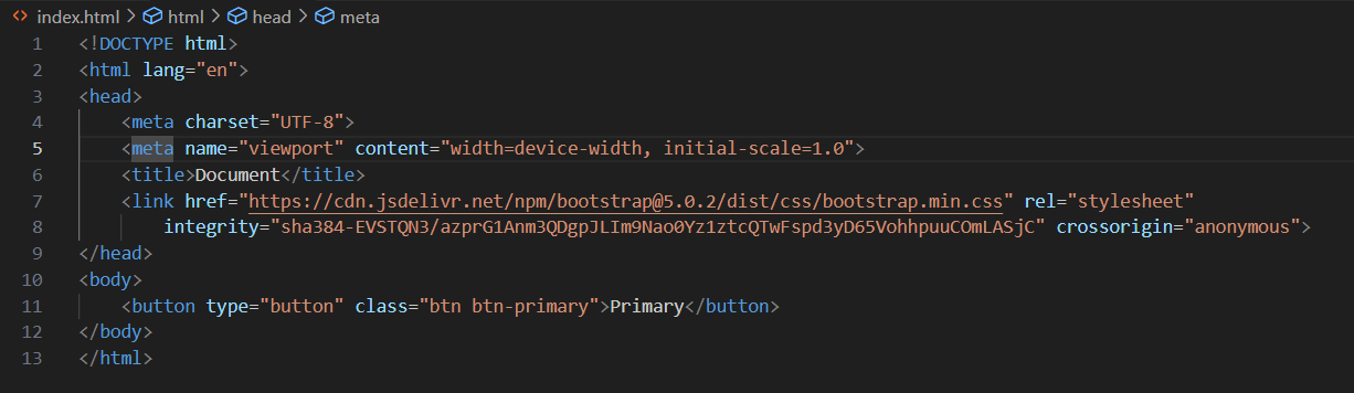 부트스트랩 body 적용 코드