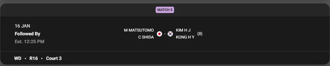 인도 오픈 배드민턴 안세영 16강 중계