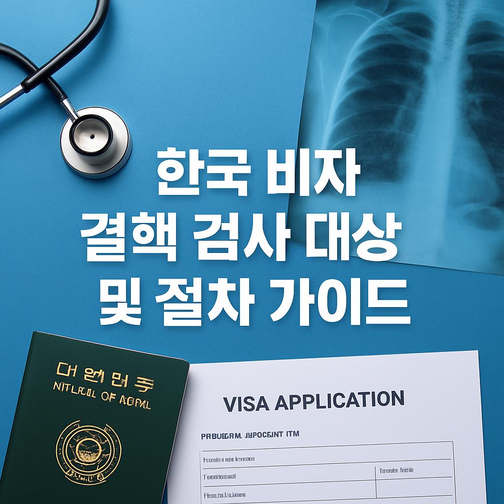 한국 비자 결핵 검사 대상 국가&middot;절차