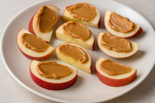 수요일 당뇨 간식, 사과, 땅콩버터