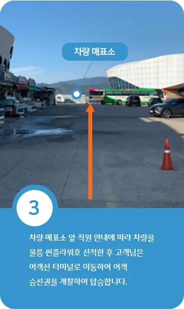 울릉도 배편 시간표, 크루즈 운임, 자동차 선적