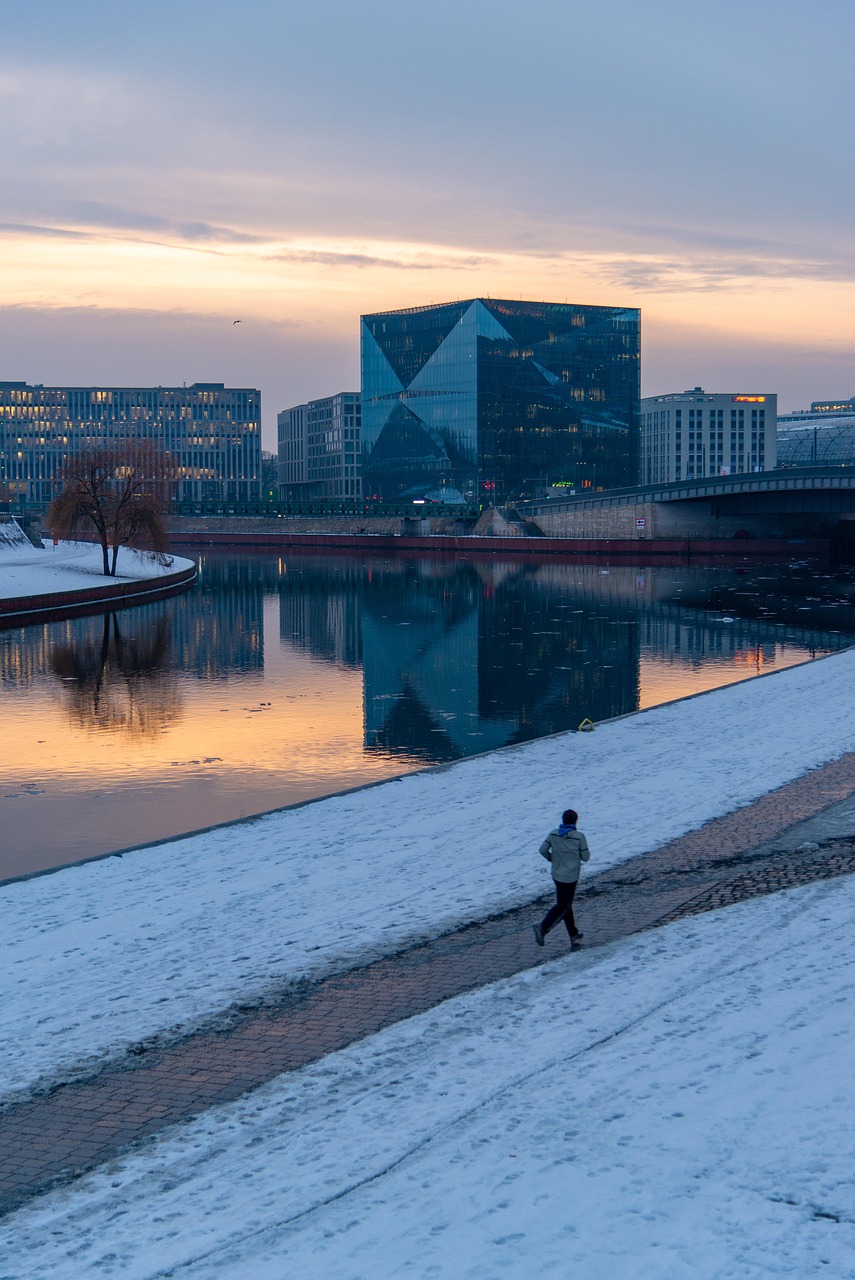 겨울철 조깅 열풍 (야외, 새벽, 건강)