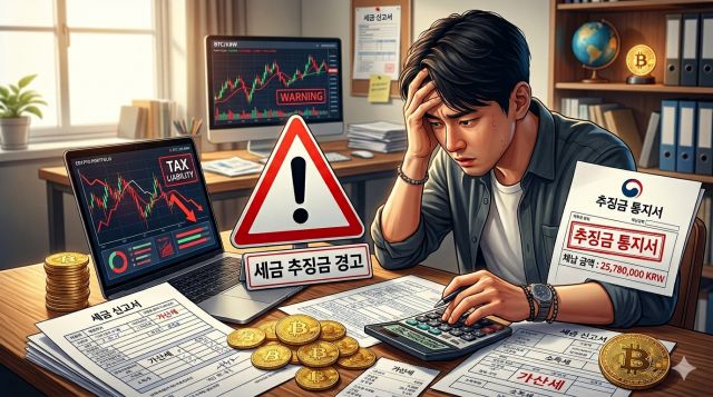 가상자산 세금 신고 안 하면 발생할 수 있는 가산세와 추징금 설명 이미지