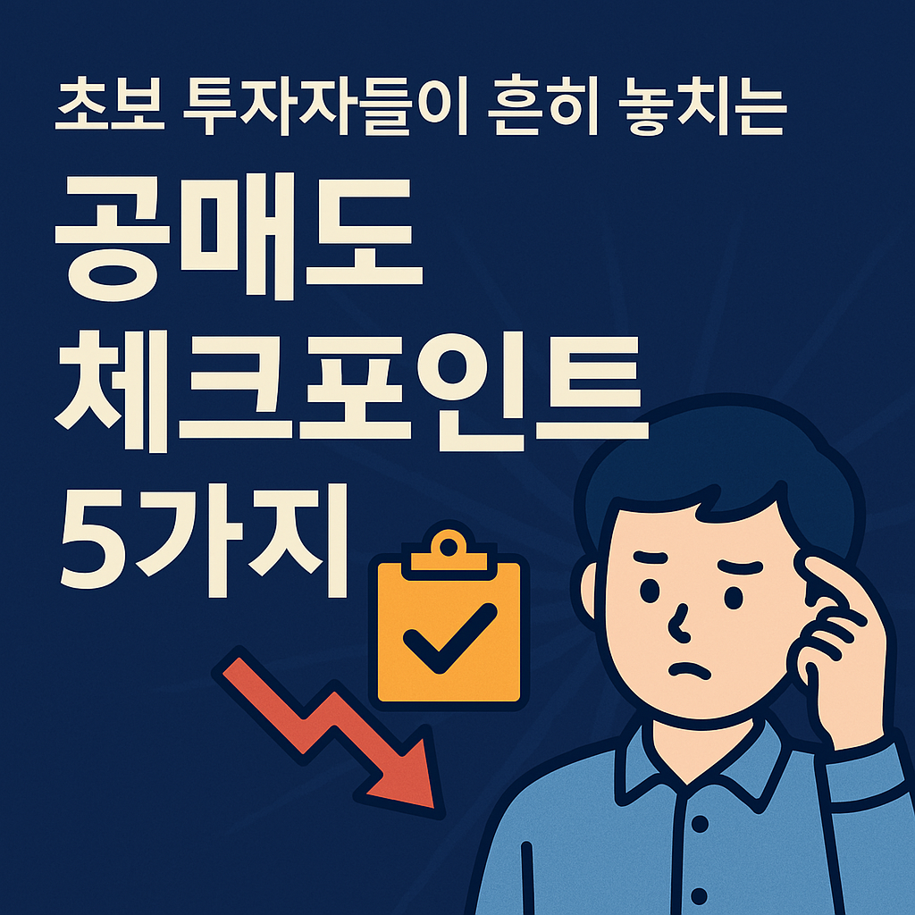 초보 투자자를 위한 공매도 핵심 체크포인트를 안내하는 썸네일 이미지