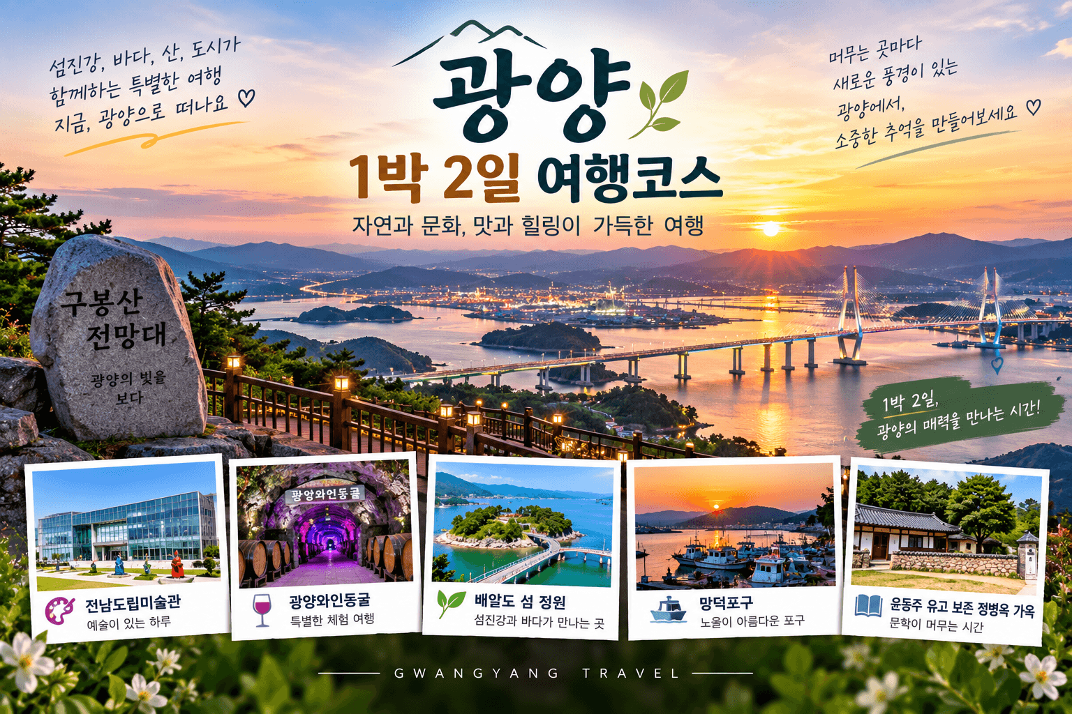 광양 1박 2일 여행