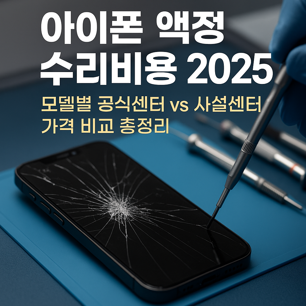 아이폰 액정 수리비용ㅣ모델별 공식센터 vs 사설센터 가격 비교 총정리