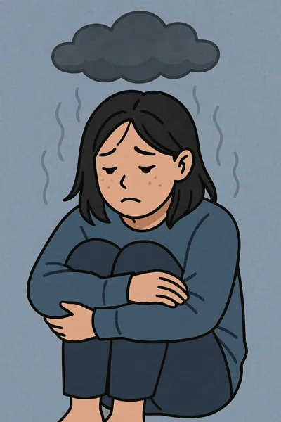 우울로 인한 무기력 묘사