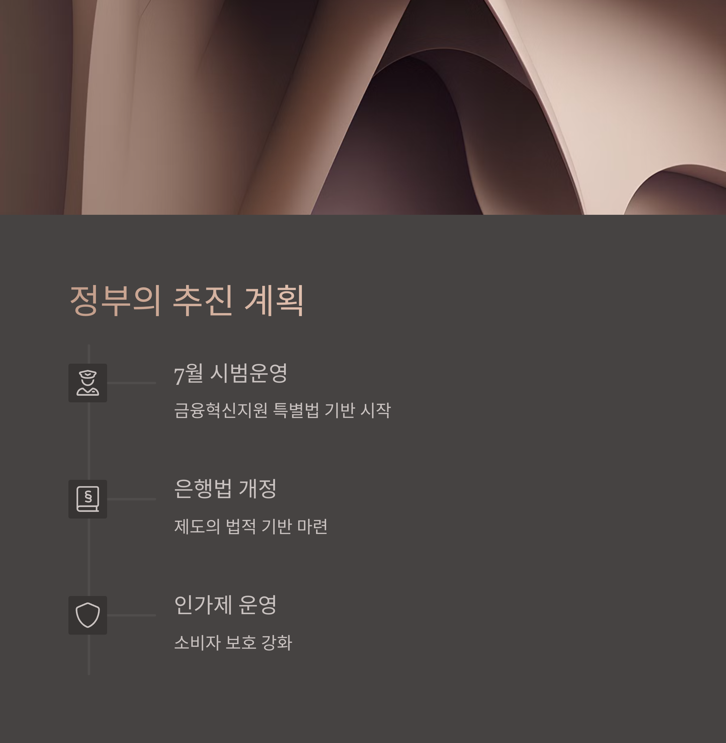 우체국 은행대리업 정부의 추진 계획