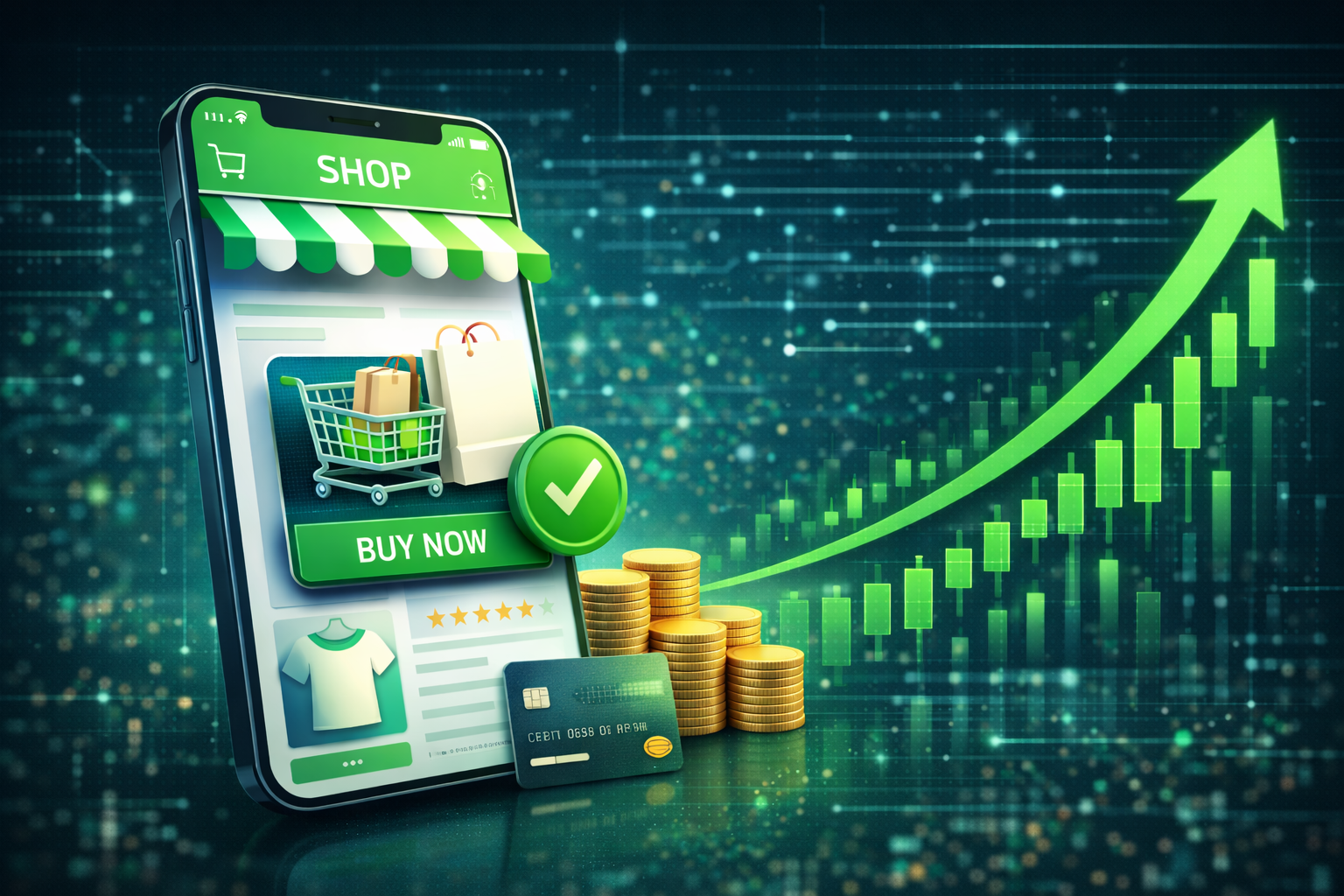 온라인 쇼핑 플랫폼 성장성 시각화