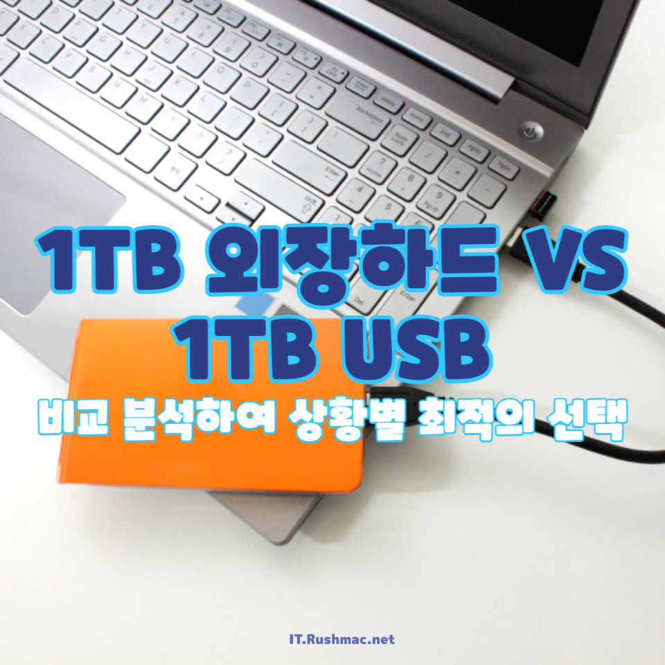 1TB 외장하드 VS 1TB USB