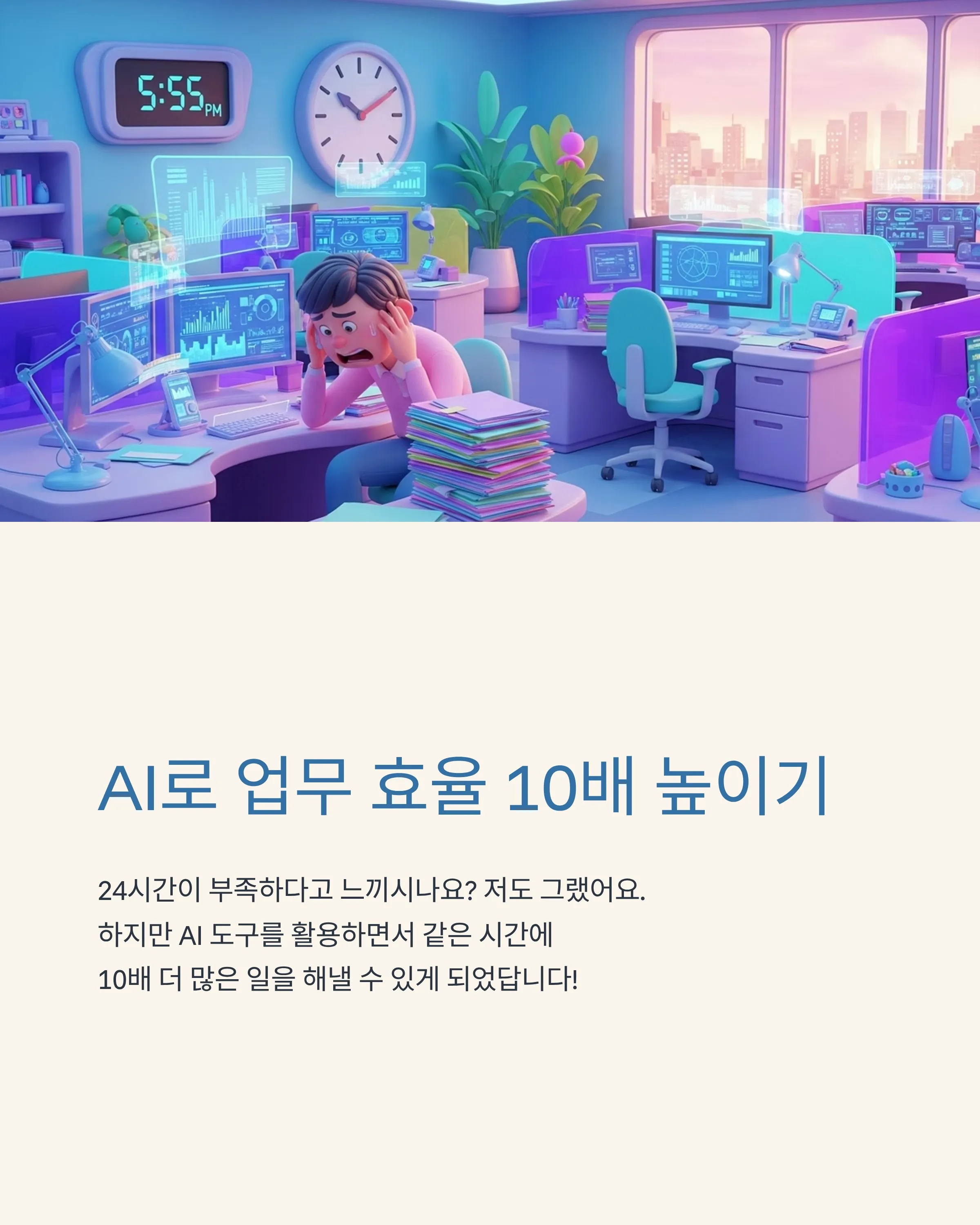 AI ๋๊ตฌ๋ก ์
๋ฌด ํจ์จ์ฑ