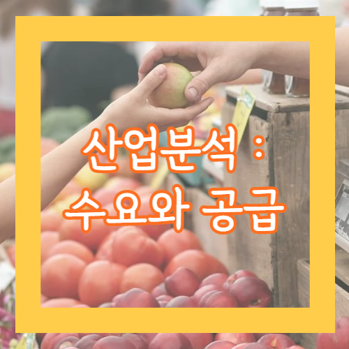 산업분석, 수요와 공급을 중심으로