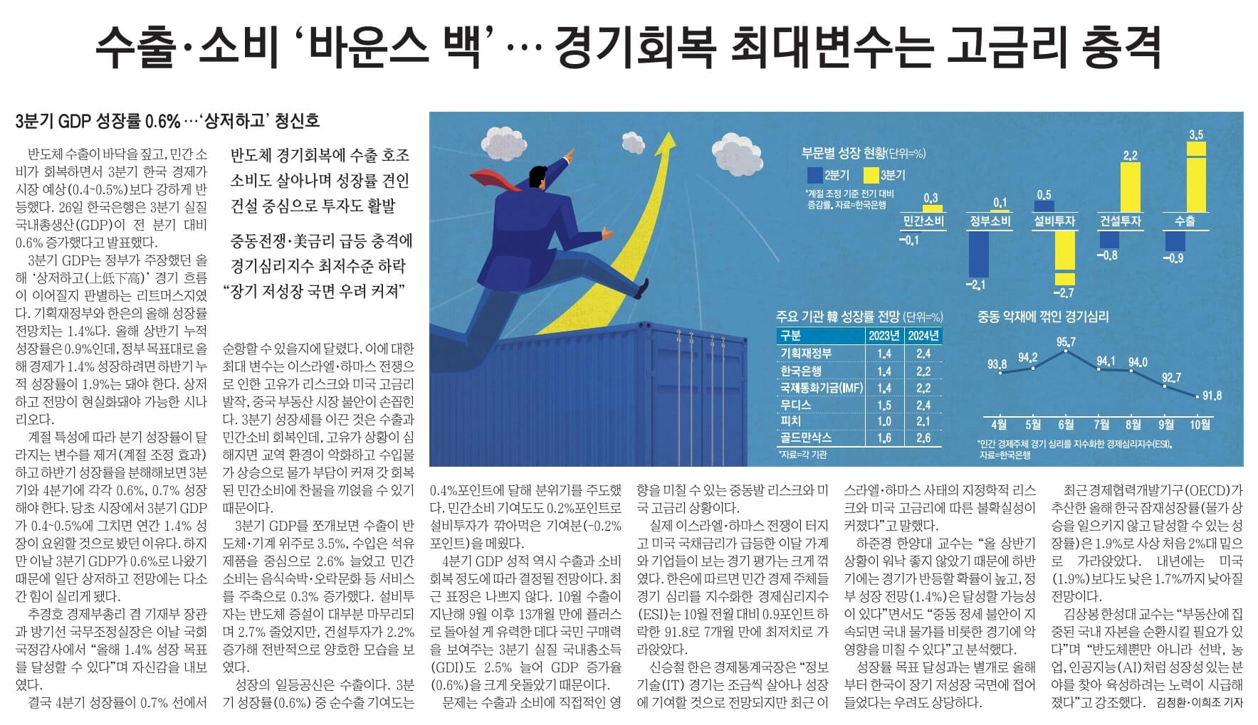 10월 27일 금 신문스크랩