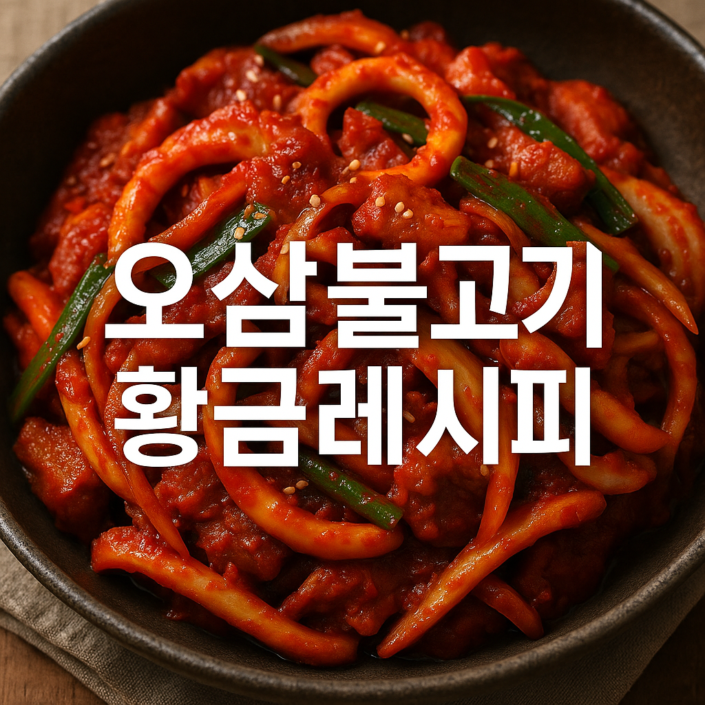 오삼불고기 황금레시피