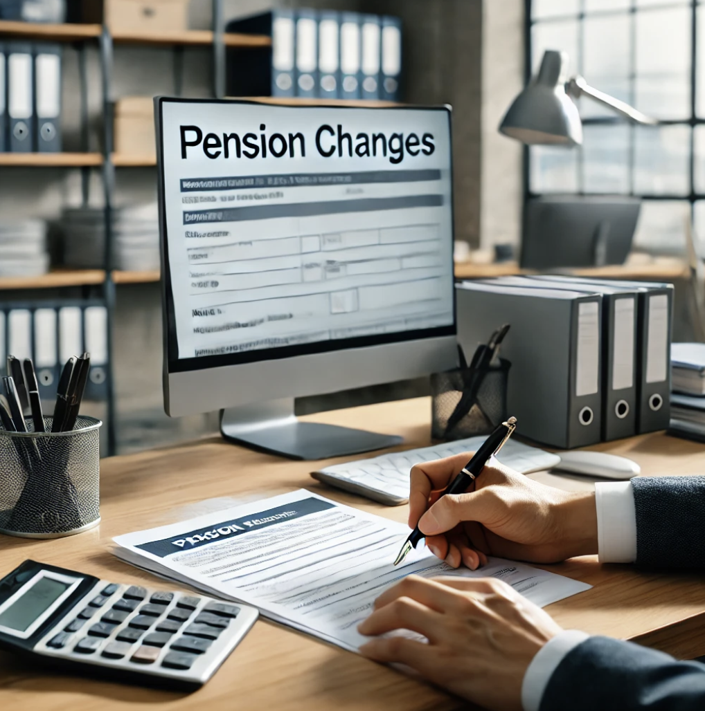 내용정정신고를 하는 장면