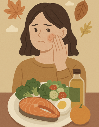 가을철 환절기 피부 트러블 줄이는 영양소와 식단 팁 관련 사진