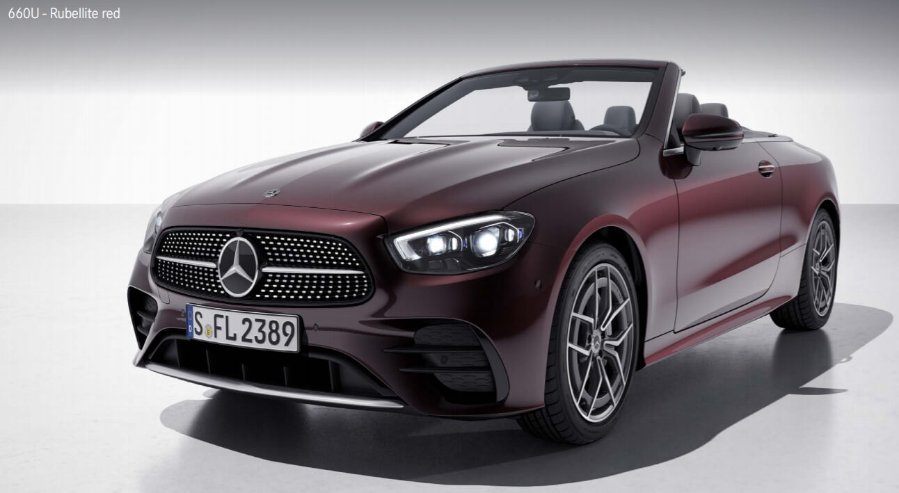 Rubellite red(색상 코드 : 660) E 클래스 카브리올레 - Rubellite red(색상 코드 : 660)