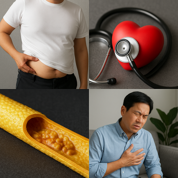 복부비만이 성인병으로 발전하는 과정 총정리