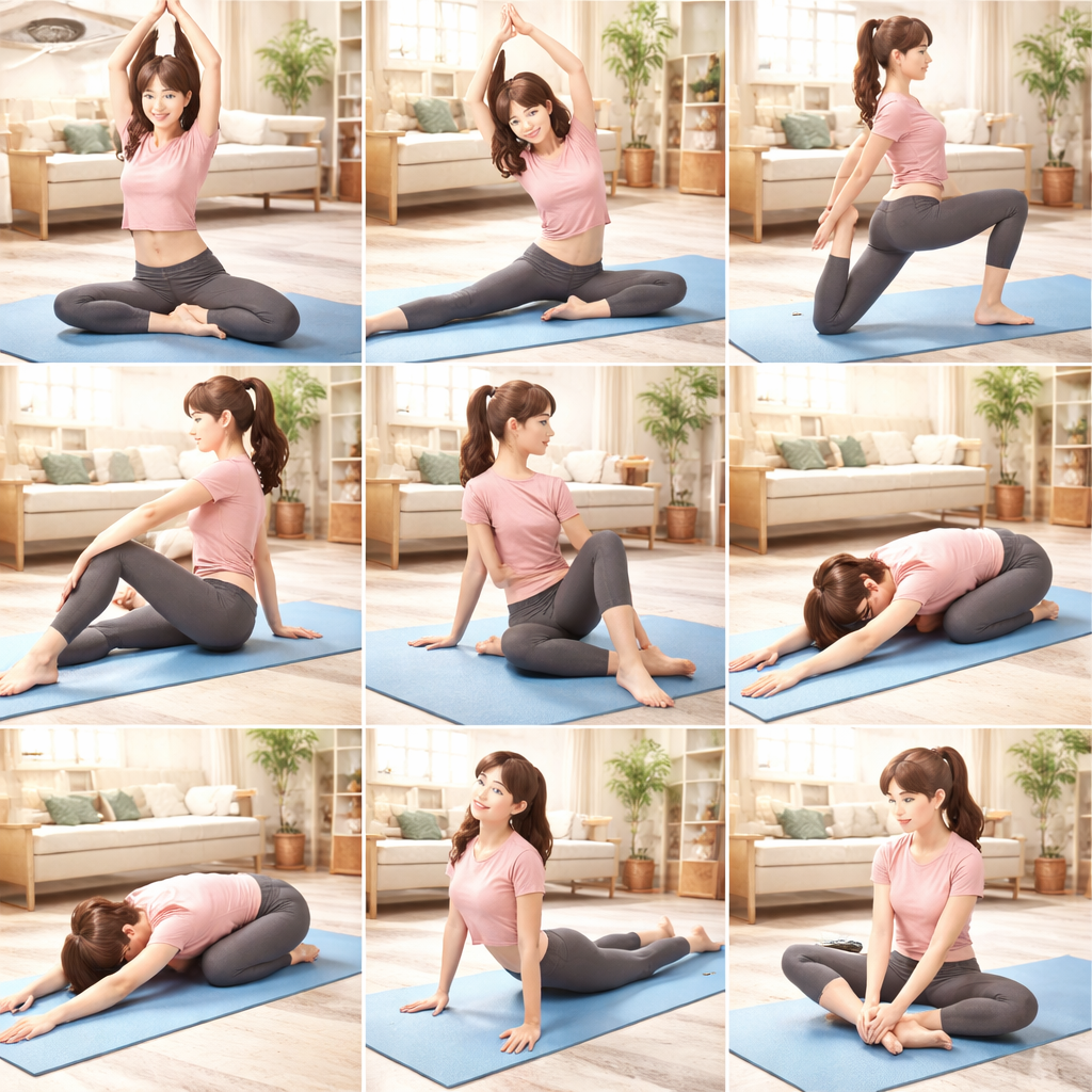 집에서 혼자 할 수 있는 간단 스트레칭 루틴 관련 사진