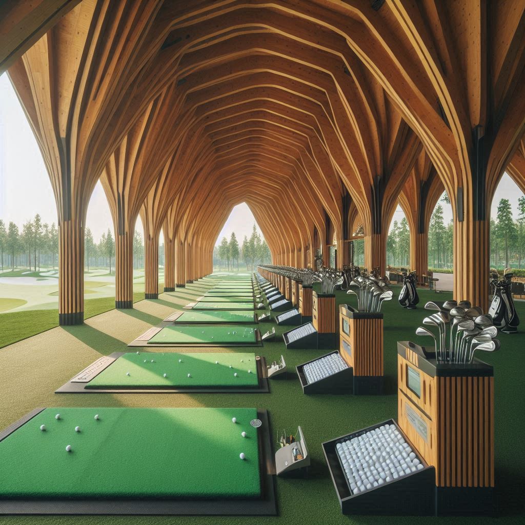 실외골프연습장 배경