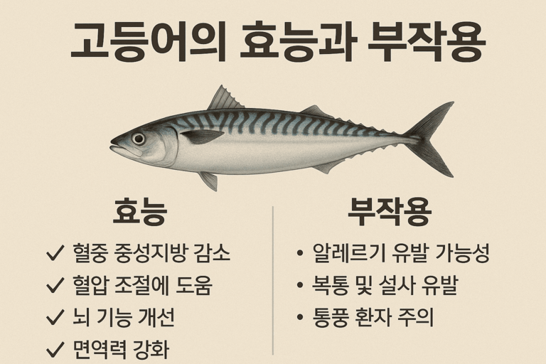 고등어 효능과 부작용 총정리