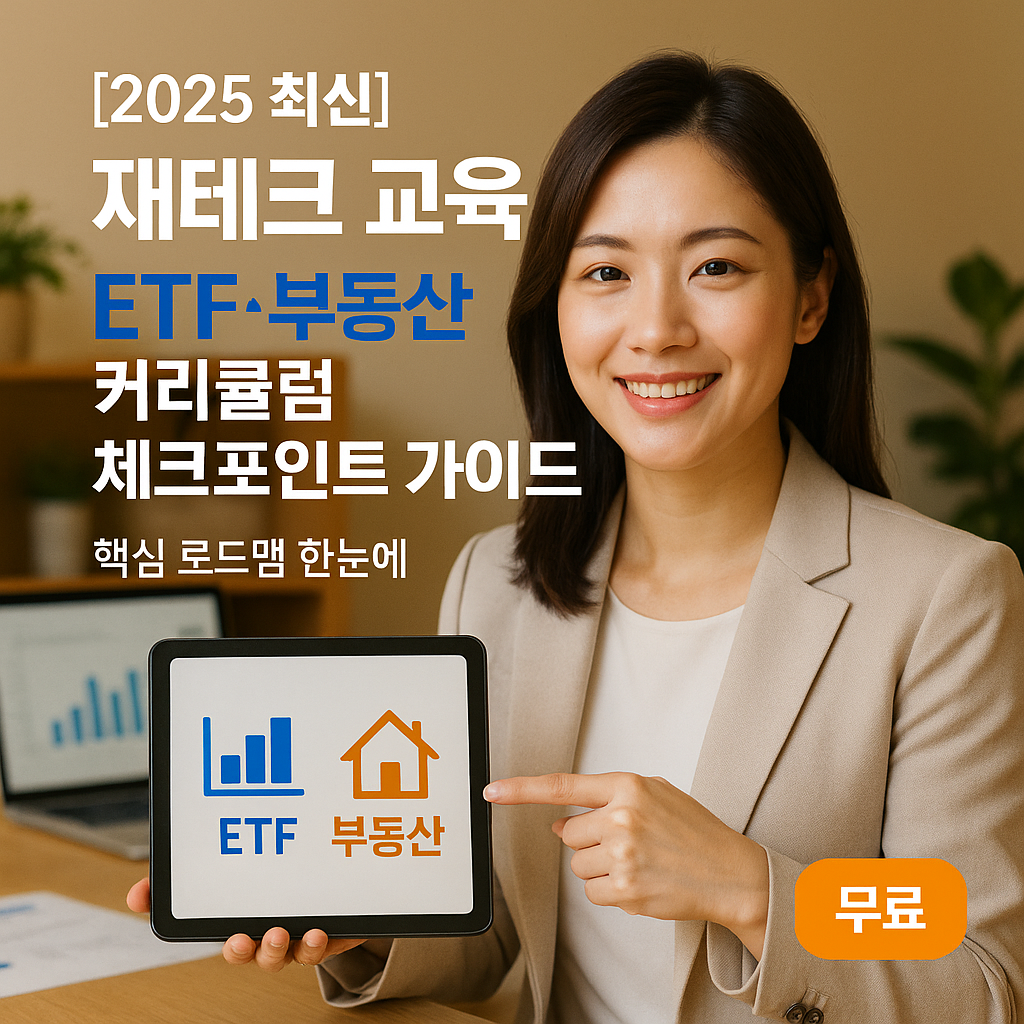 [2025 최신] 재테크 교육 ｜ ETF&middot;부동산 커리큘럼 체크포인트 가이드