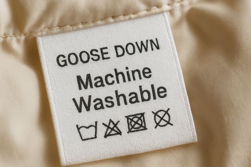 패딩 세탁기시 Machine Washable 라벨 표시 확인 필수