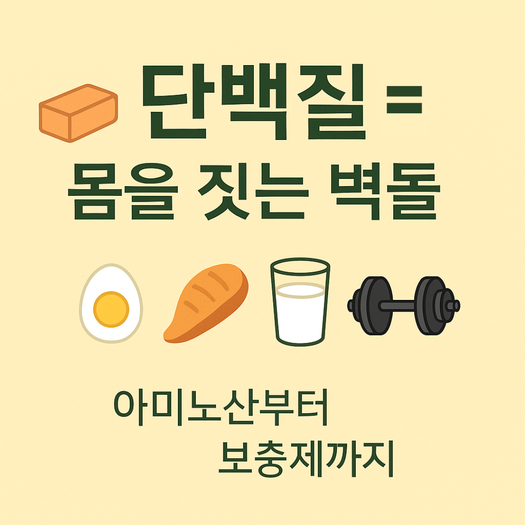 단백질 – 몸을 짓는 벽돌, 아미노산부터 보충제까지 제대로 알기 썸네일