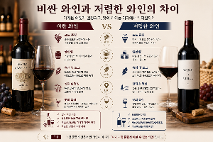 비싼 와인과 저렴한 와인의 차이, 가격만큼 맛도 다를까?