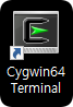 바탕화면에 생성된 Cygwin64 Terminal 아이콘