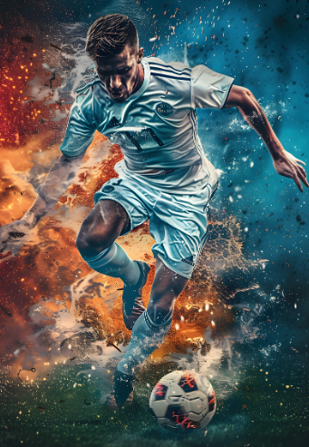 축구 선수의 모습