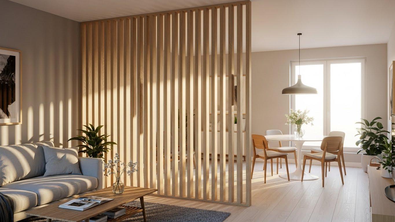 인테리어 원목 파티션
