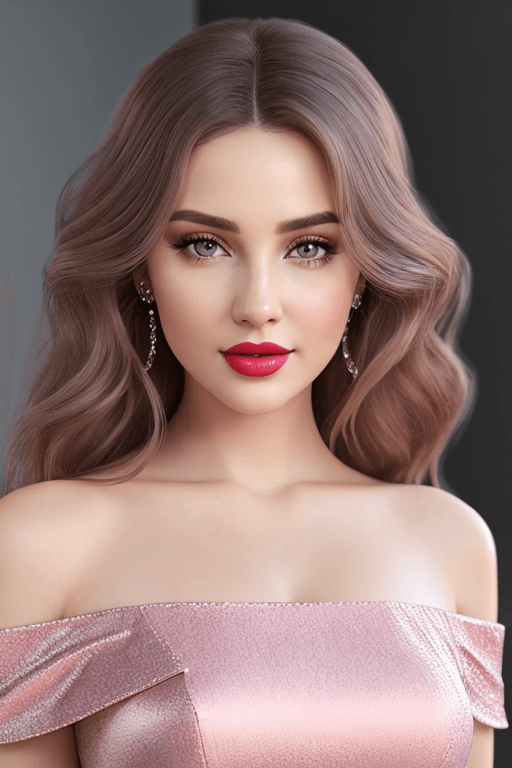 Playground AI로 생성한 그림(1) - 짙은 화장의 미인