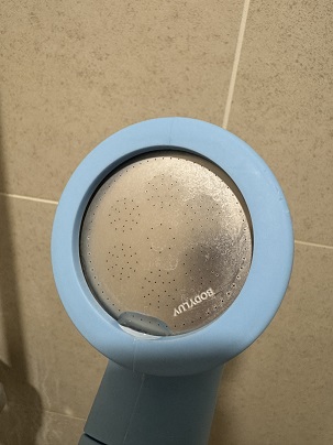 샤워기 물때 청소 전