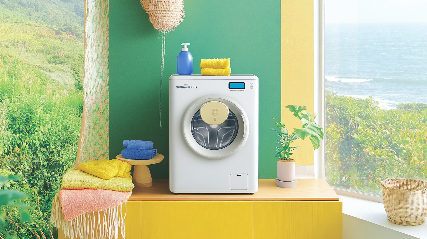 SmartThings 앱으로 원격 제어가 가능한 삼성 세탁기가 활동적인 라이프스타일을 보완하는 장면입니다.