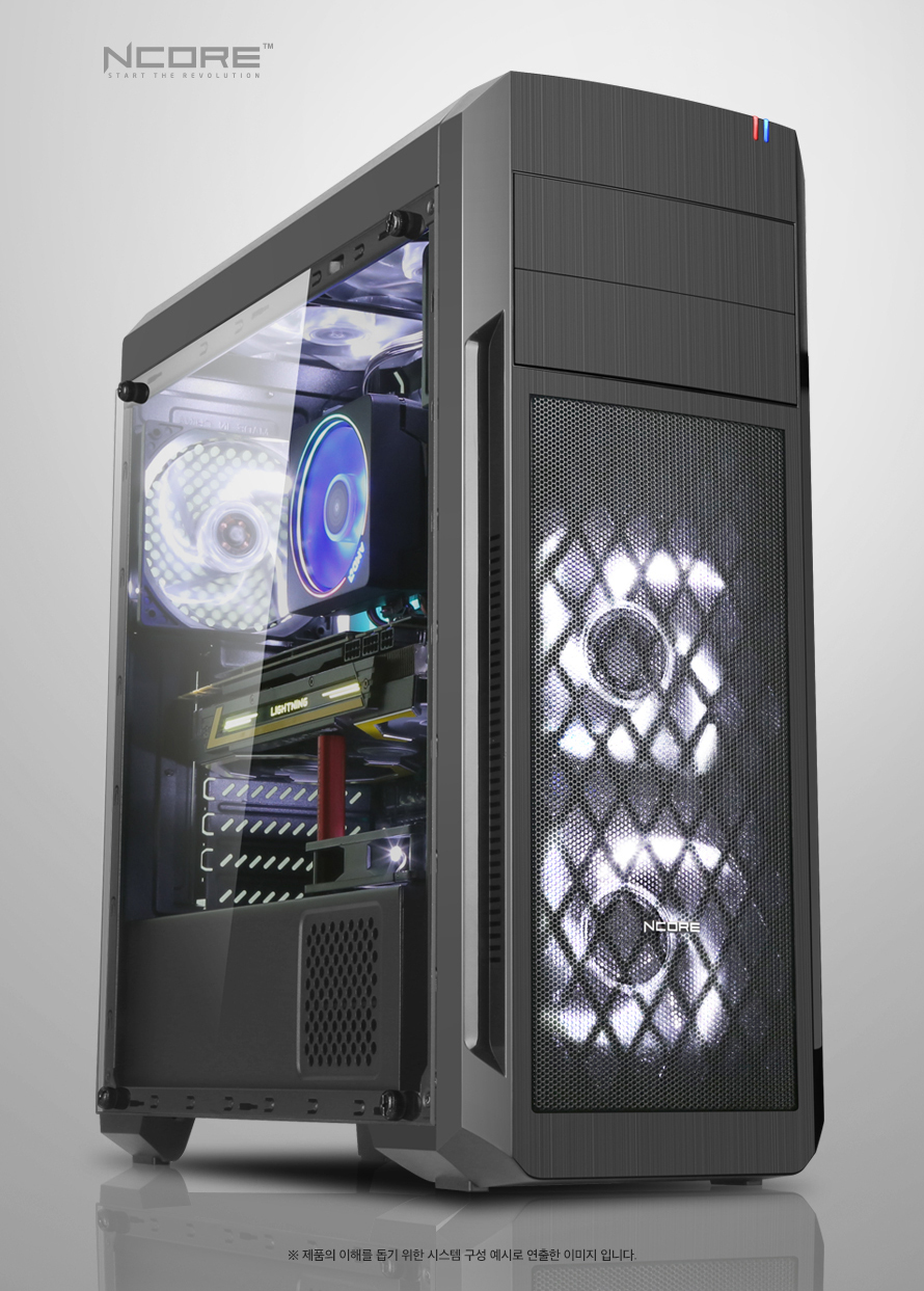 ABKO NCORE 아수라 USB3.0 풀 아크릴 윈도우