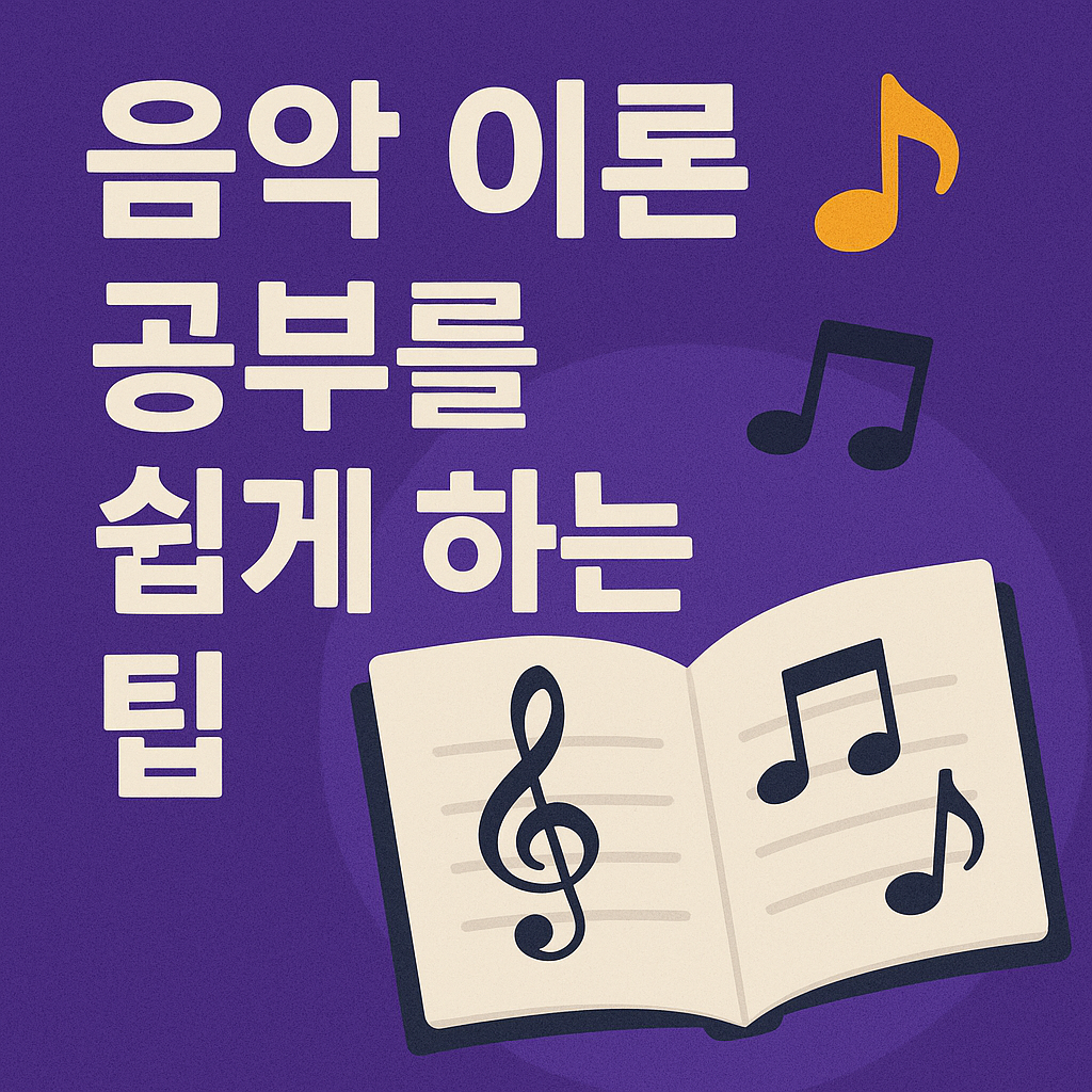음악 이론 공부를 쉽게 하는 팁 사진