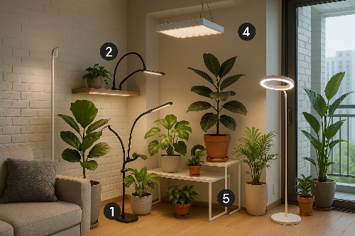 아파트 실내 농업 LED 그로우 램프 추천 TOP5